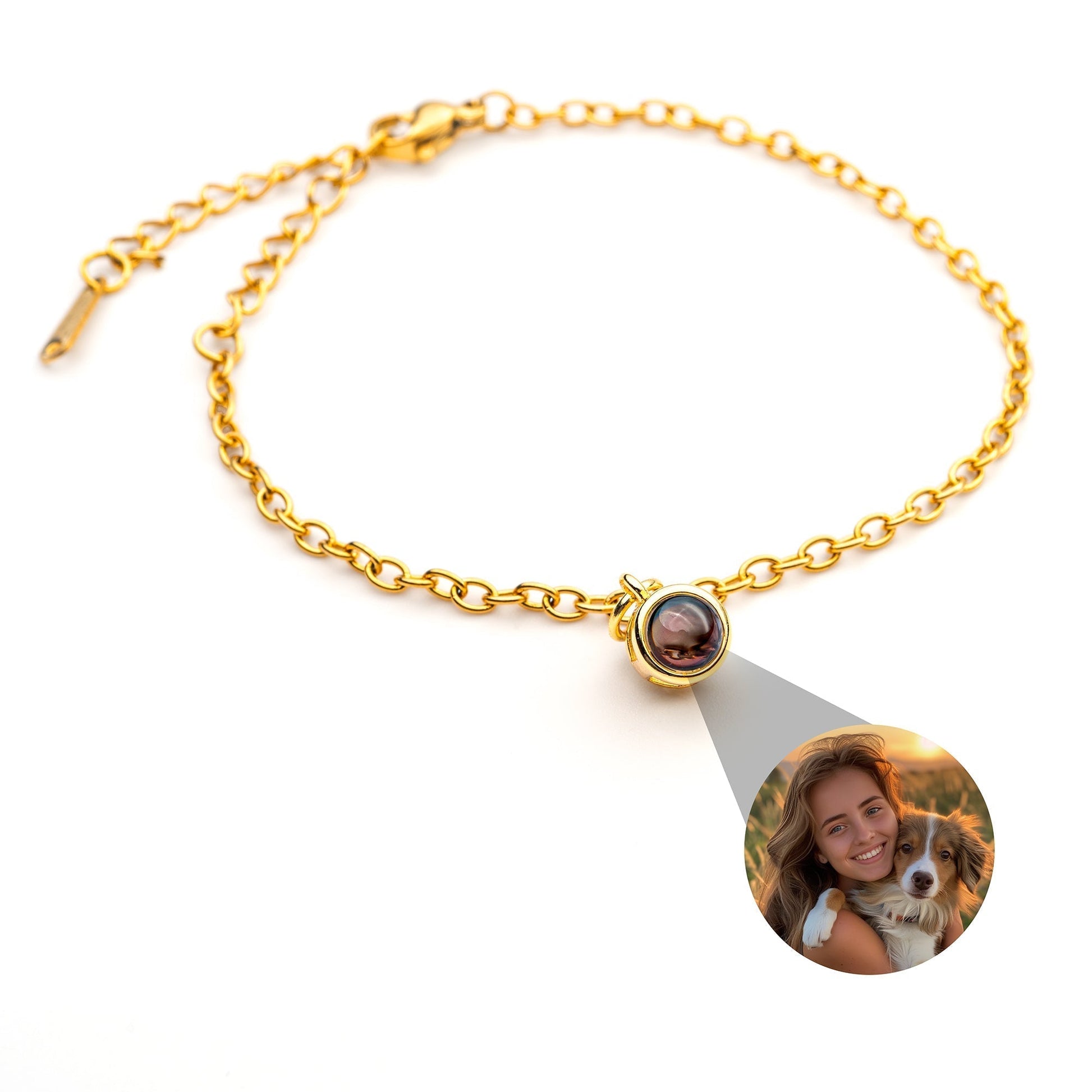 Personalized photo bracelet with your photo - delicate