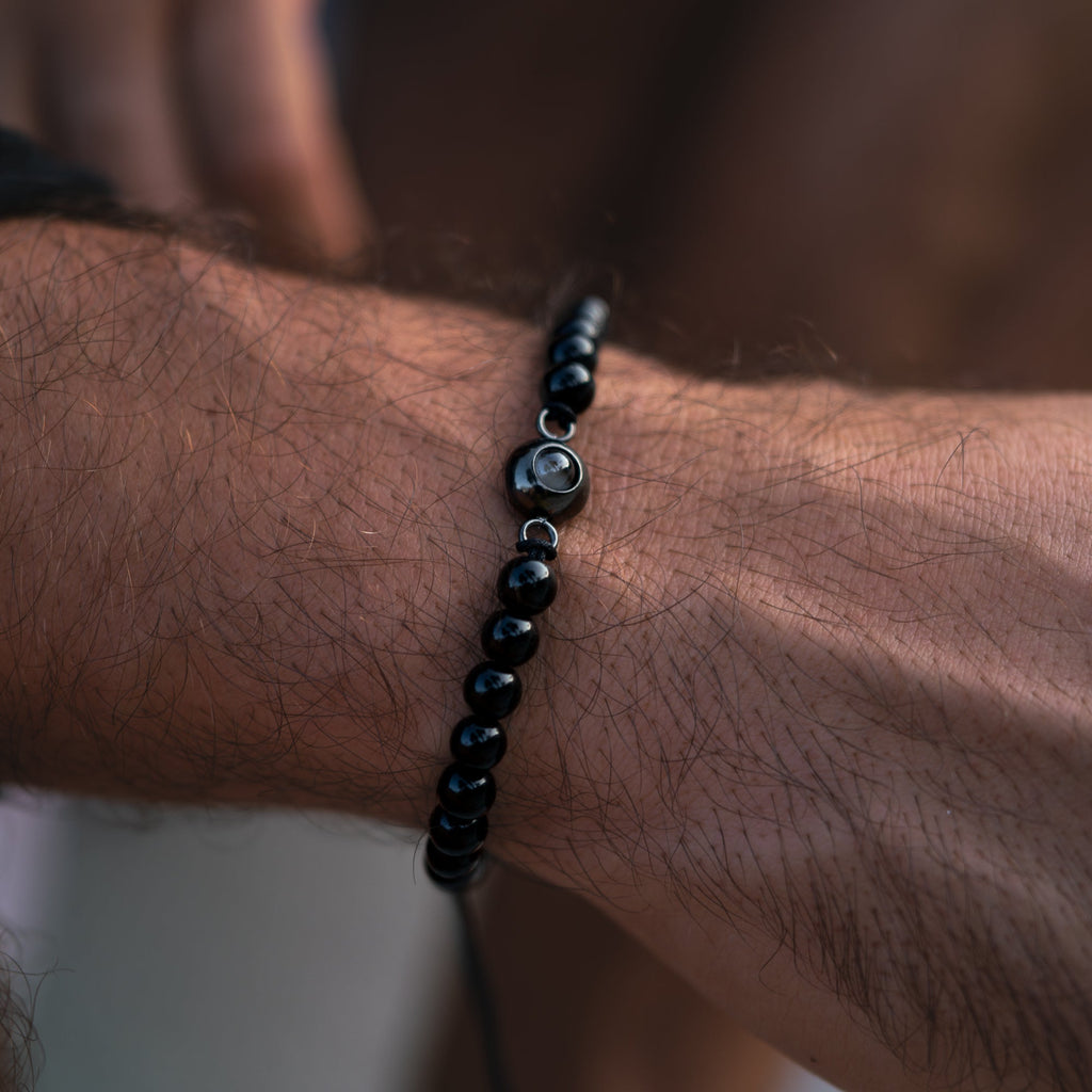 Personalized photo bracelet with your photo - Pearls