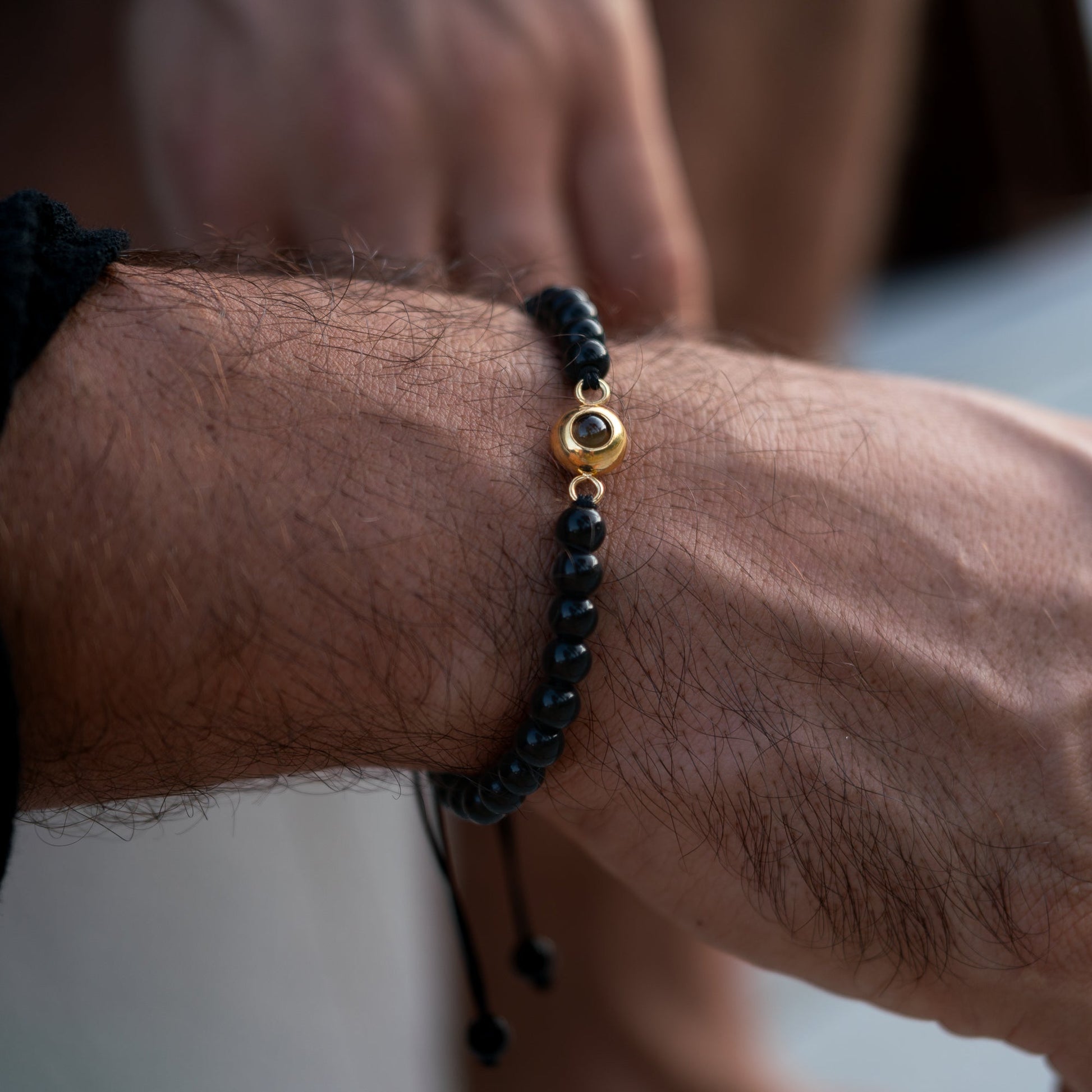 Personalized photo bracelet with your photo - Pearls