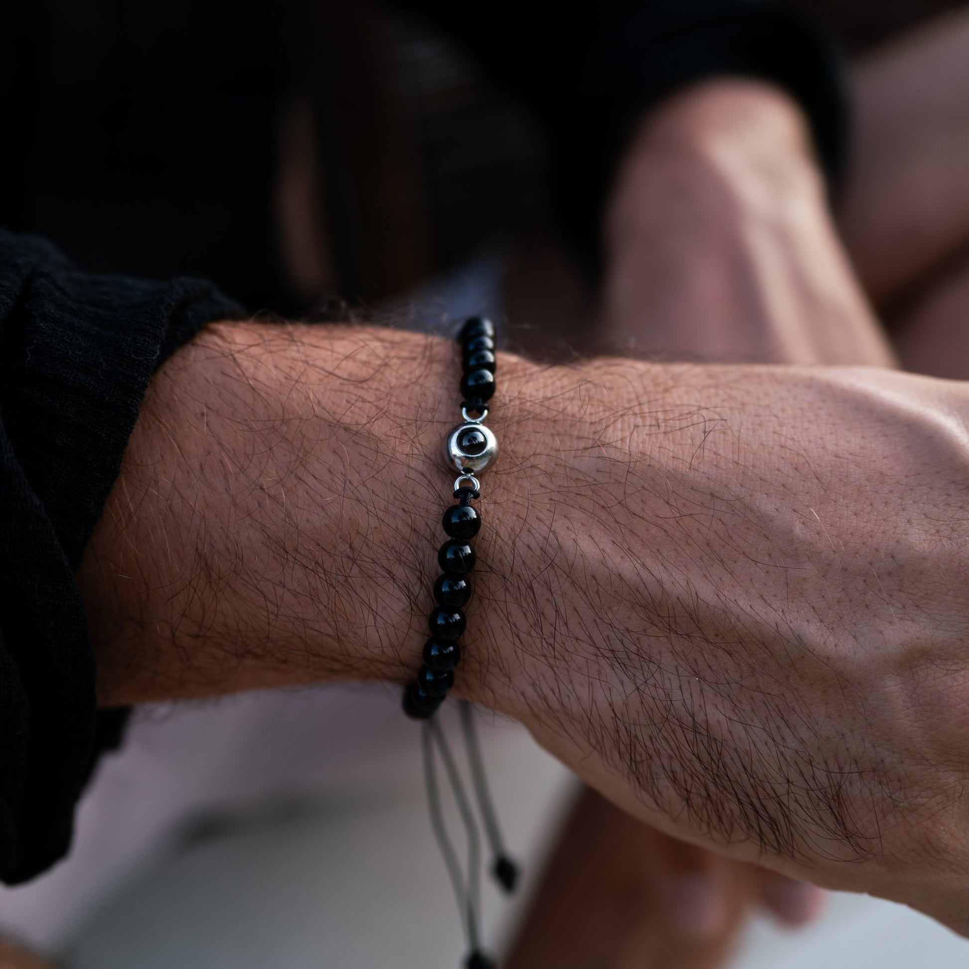 Personalized photo bracelet with your photo - Pearls