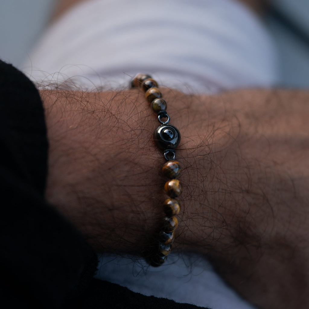 Personalized photo bracelet with your photo - Pearls