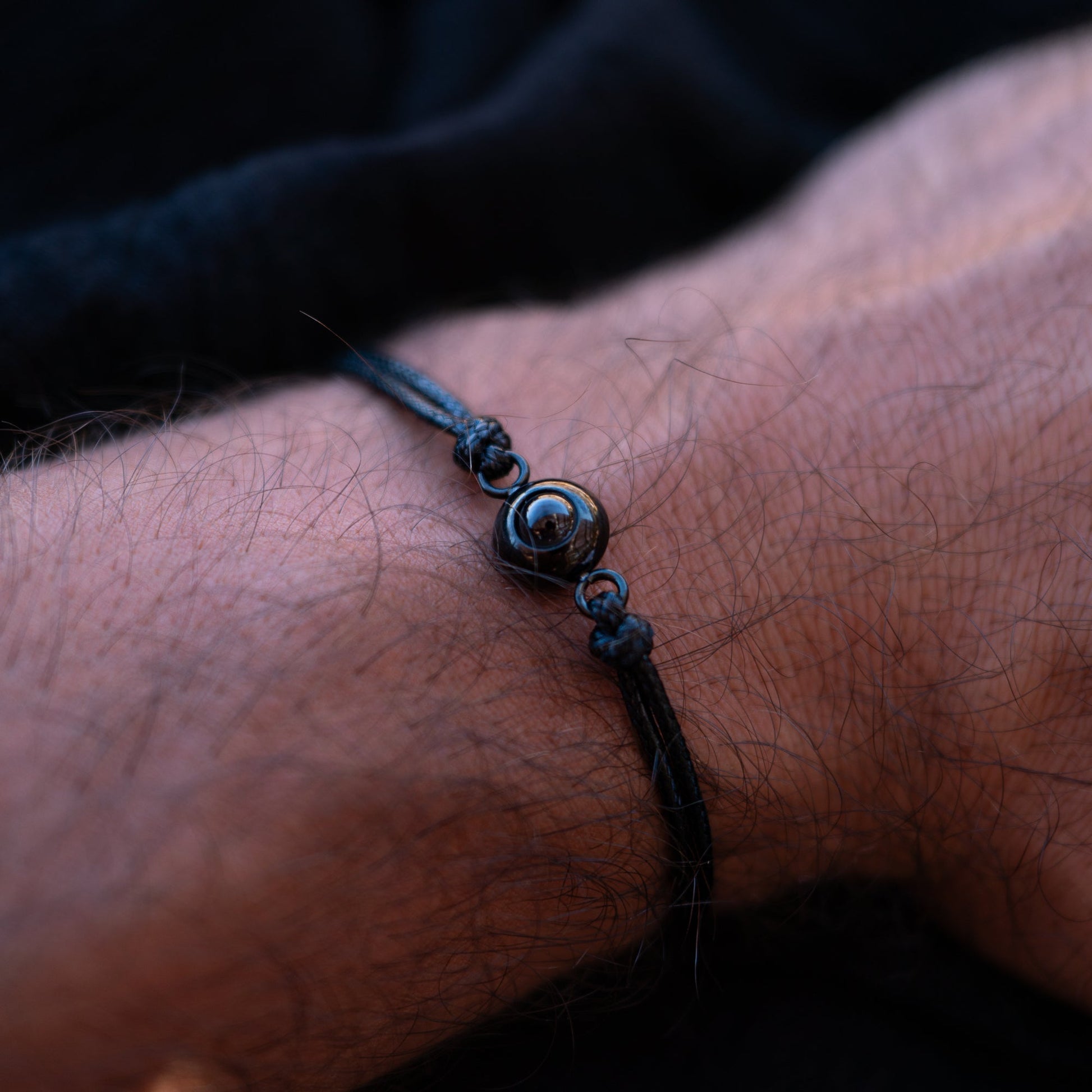 Personalized photo bracelet with your photo - Marine knot