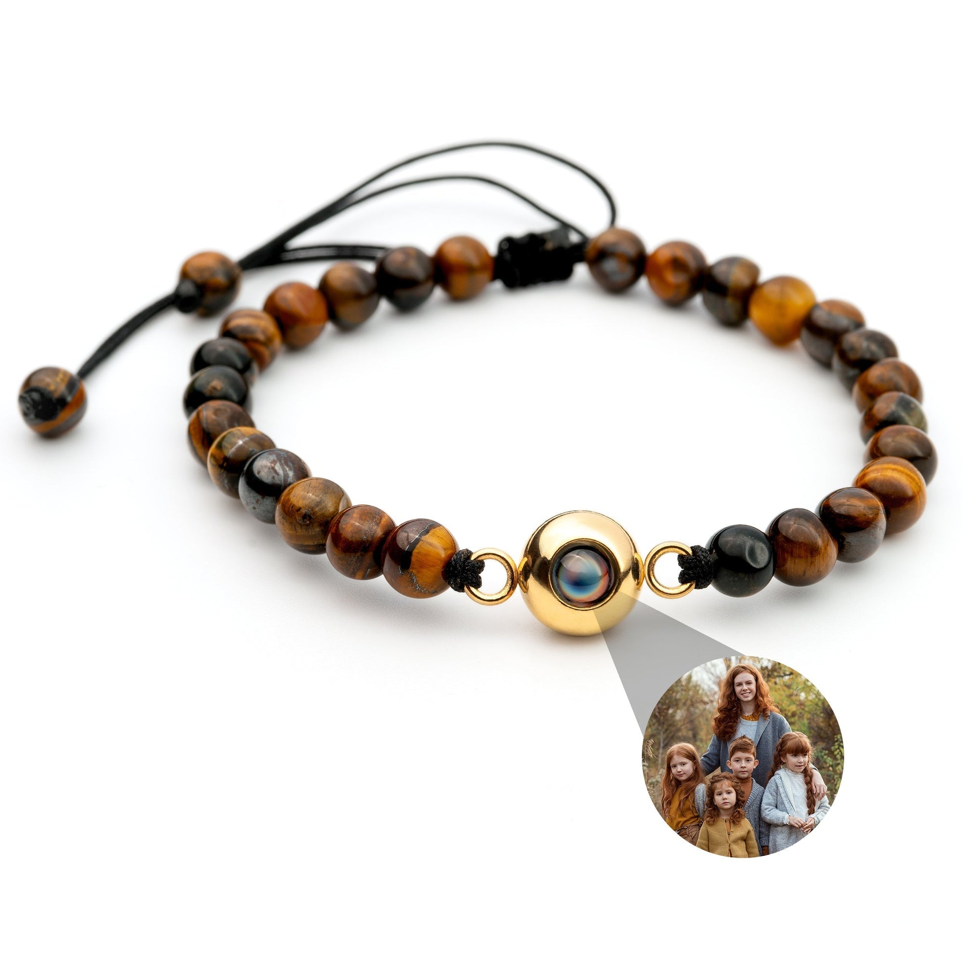 Personalized photo bracelet with your photo - Pearls