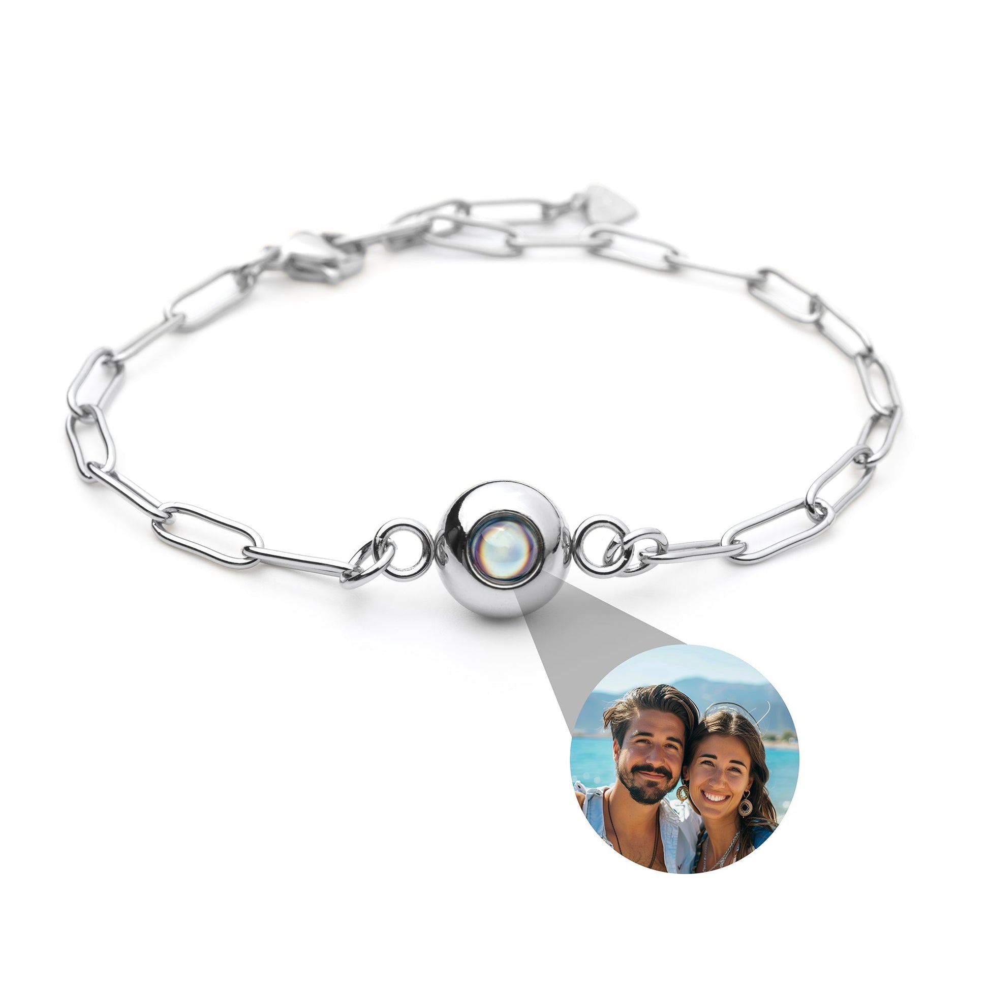 Personalized photo bracelet with your photo - Paperclip