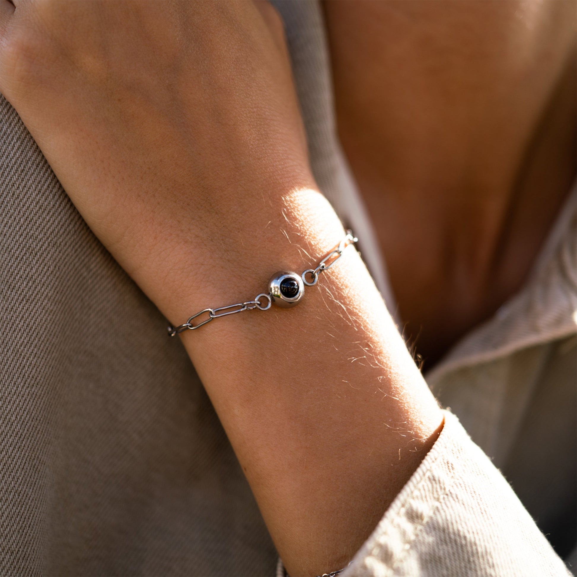 Personalized photo bracelet with your photo - Paperclip