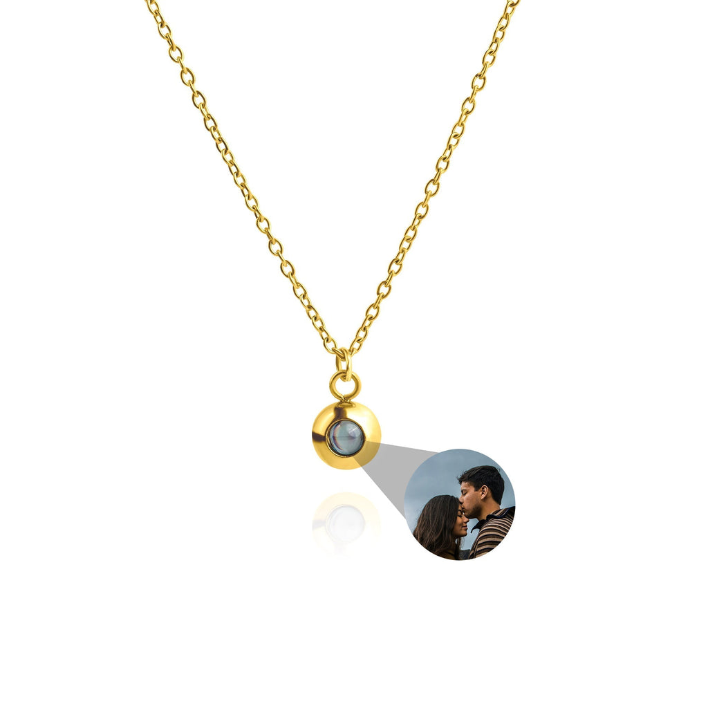 Personalized photo necklace - delicate