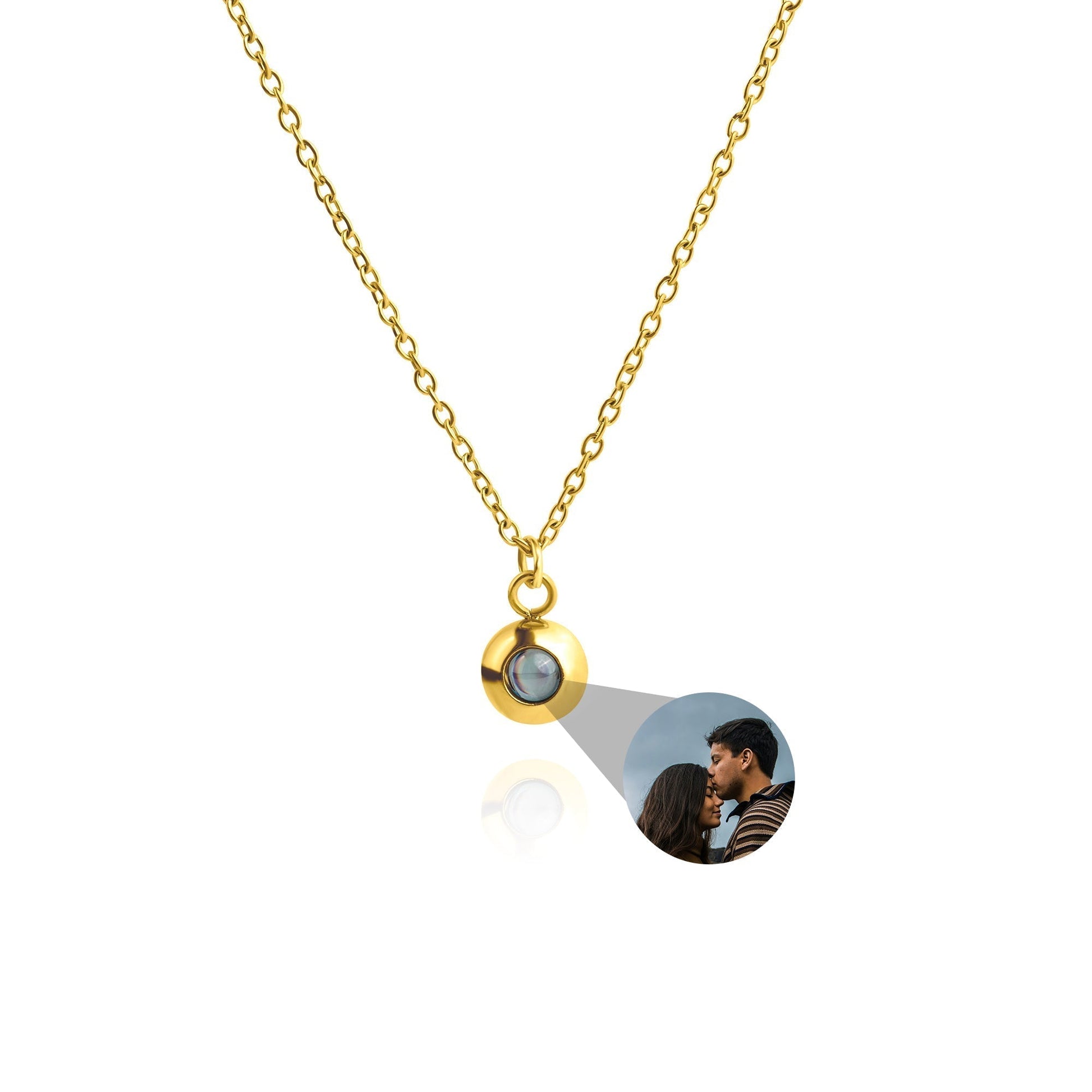 Personalized photo necklace - delicate