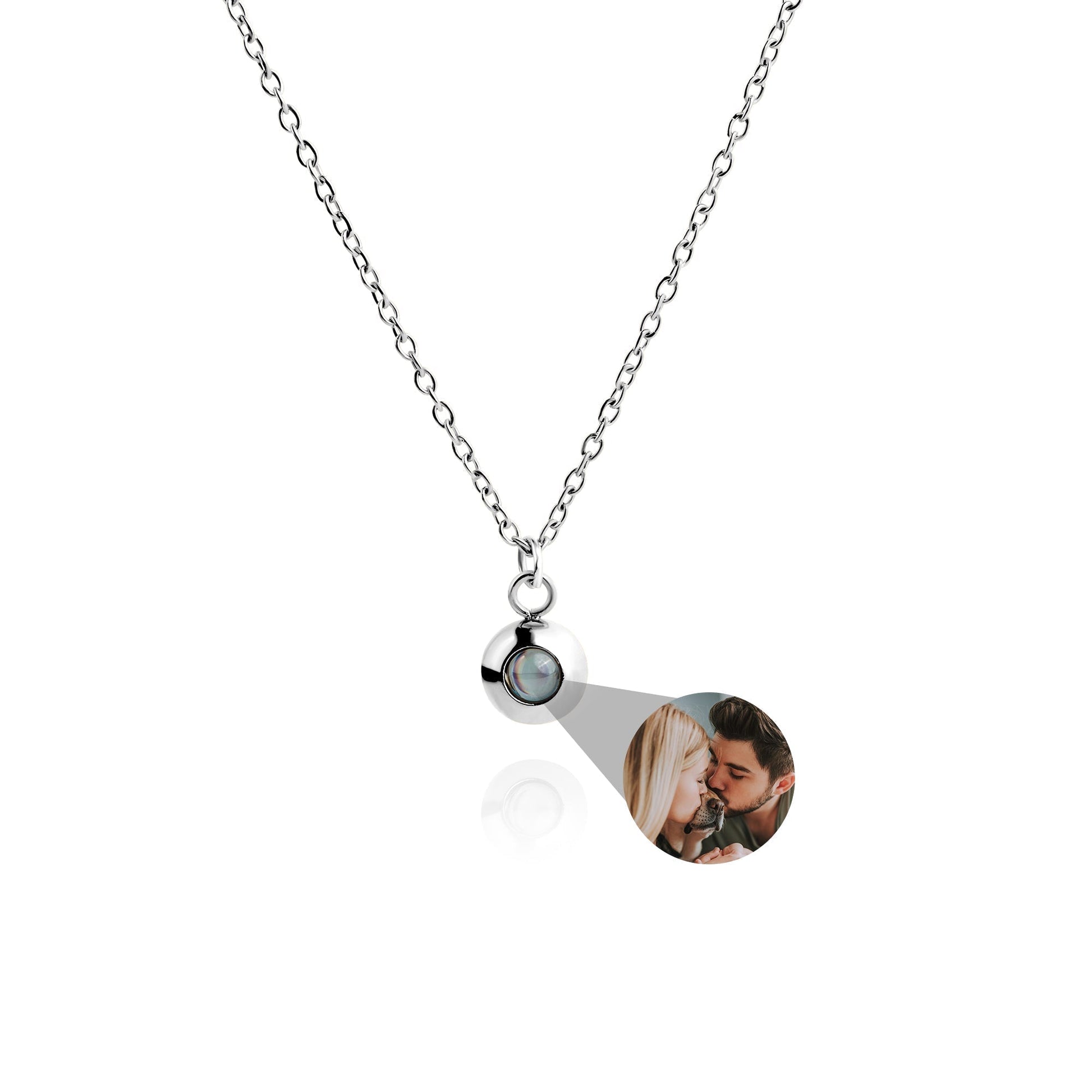 Personalized photo necklace - delicate