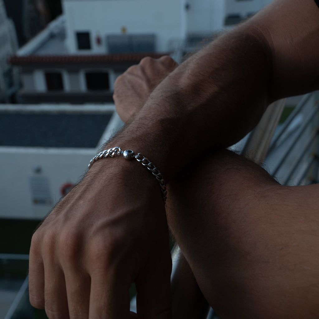 Personalized photo bracelet with your photo - Cuban chain