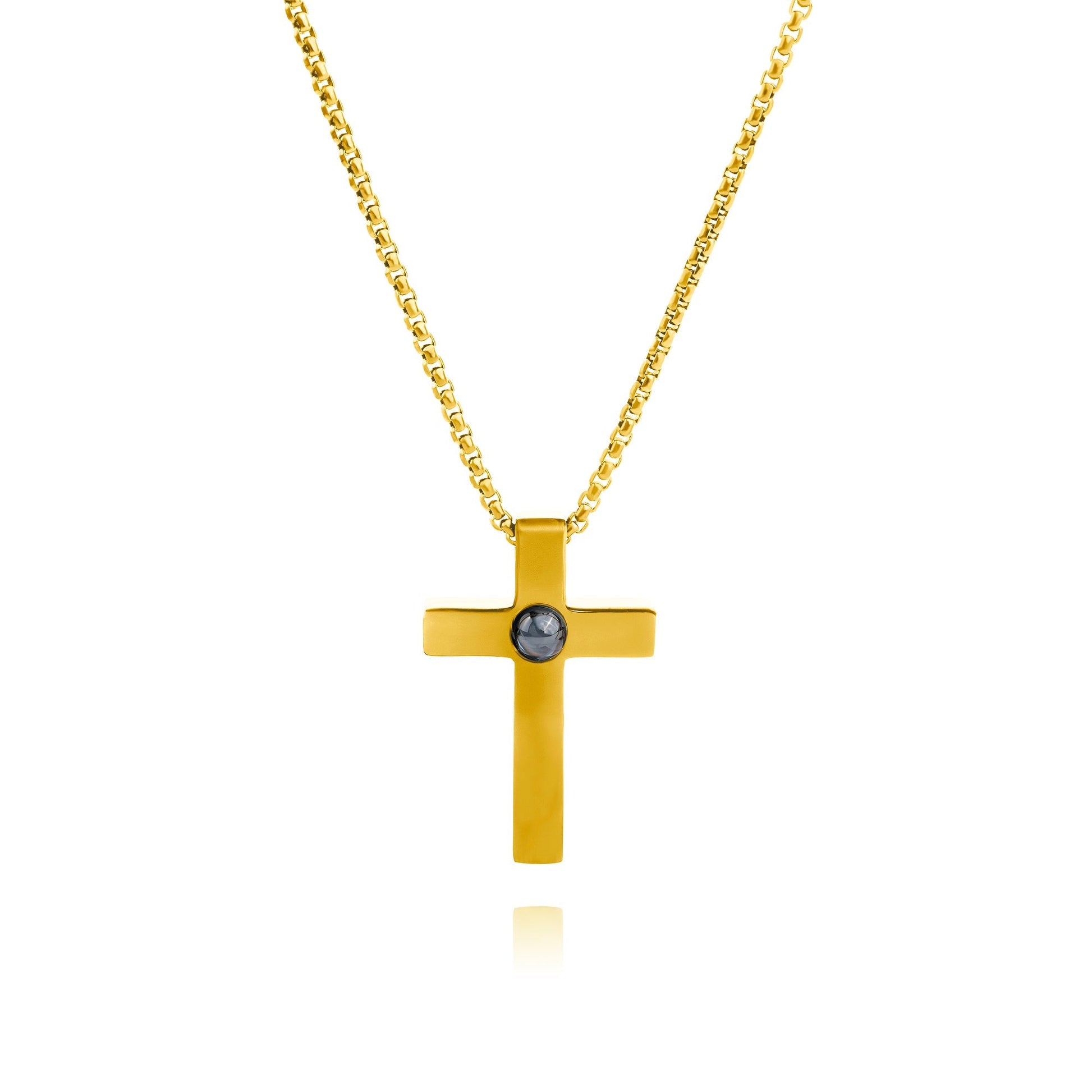 Personalized photo necklace - Cross
