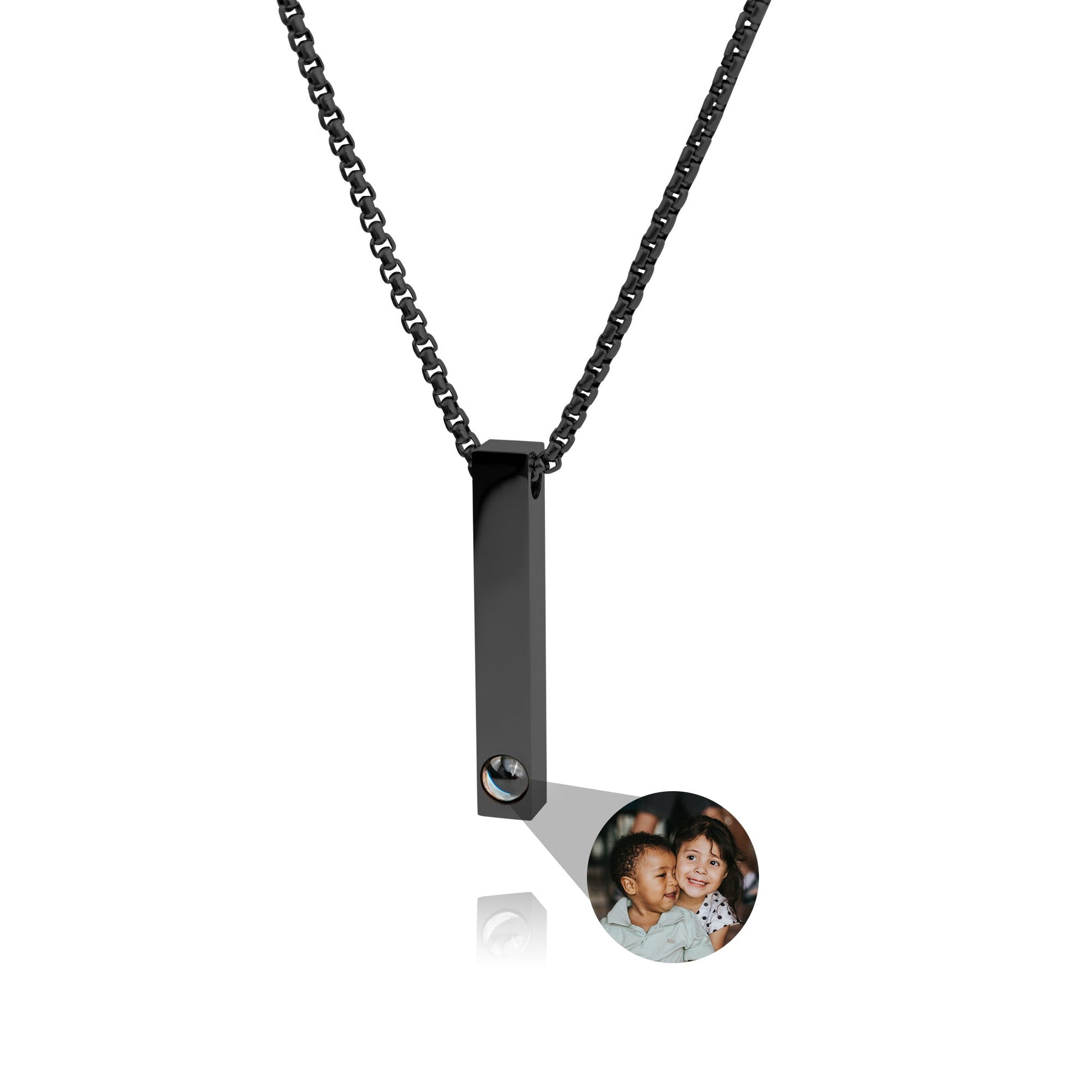 Personalized photo necklace - Bar B-Chain