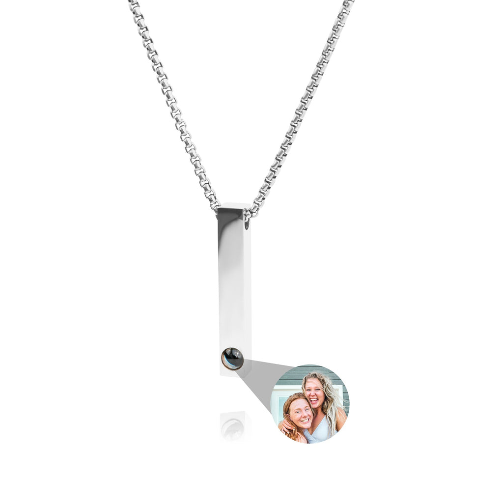 Personalized photo necklace - Bar B-Chain